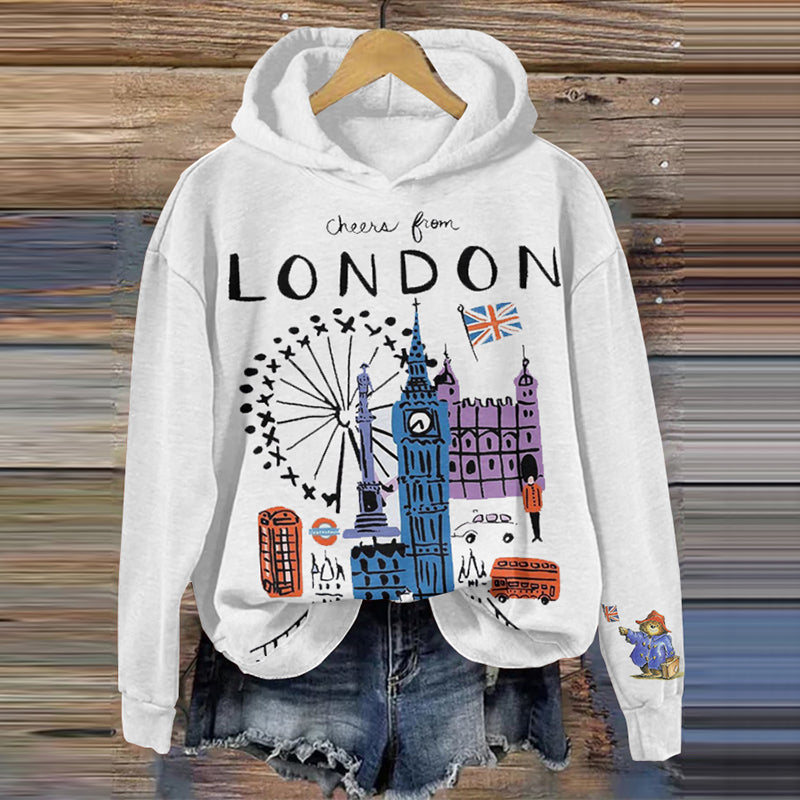 Cheerful London Bears Casual Hoodie