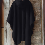 Powered By The Black Women Hooded Warm Shawl Cape