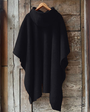 Powered By The Black Women Hooded Warm Shawl Cape