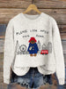 Bear London Scenery Embroidered Cozy Knit Sweater