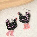 Funny Chicken Acrylic Earrings