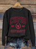 Cupid University Valentines Day Love Cupid Heart Print Casual Sweatshirt