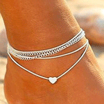 Vintage silver anklet