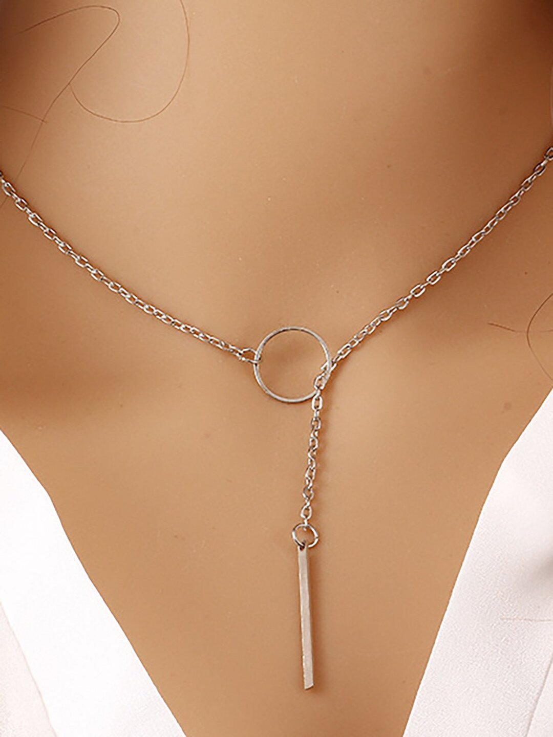 Womens Simple Alloy Necklaces