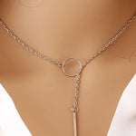 Womens Simple Alloy Necklaces