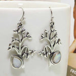 Creative Moonstone Tree of Life Earrings Christmas Tree Earrings