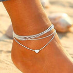 Vintage silver anklet