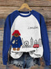 London Bear Felt Embroidered Raglan Sweatshirt