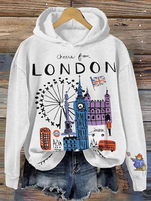 Cheerful London Bears Casual Hoodie