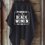 Powered By The Black Women Hooded Warm Shawl Cape