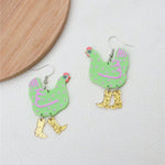 Funny Chicken Acrylic Earrings