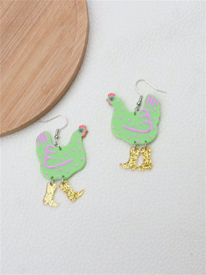 Funny Chicken Acrylic Earrings