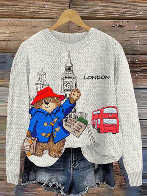 Bear London Embroidered Knit Sweater