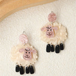 Lovely Sheep Inspired Acrylic Earrings