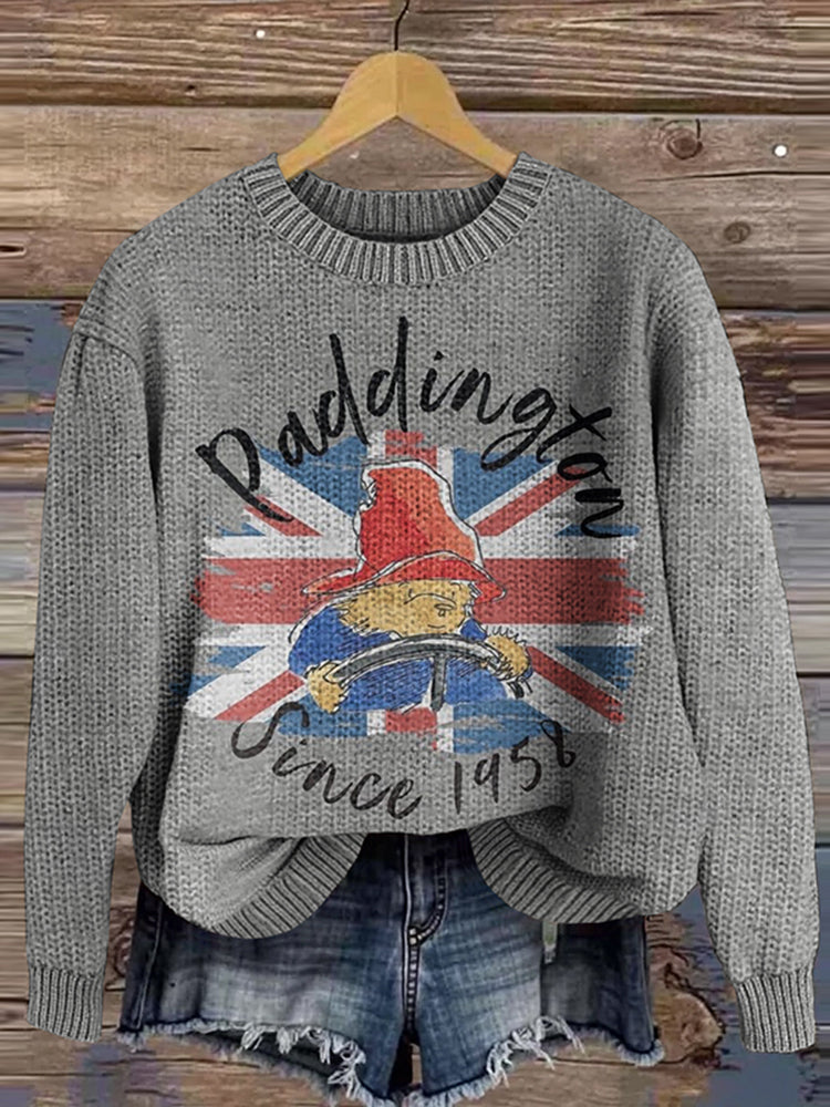 1958 Cute Bear Knitted Warm Sweater