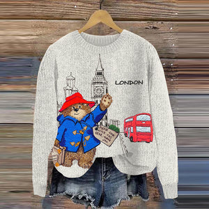 Bear London Embroidered Knit Sweater