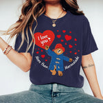 More Than Just Jam Bear Applique Art Casual T-Shirt