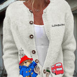 Bear London Embroidered Knit Cozy Cardigan