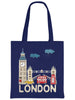 London Pattern Casual Canvas Bag