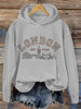 London Embroidered Print Casual Hoodie