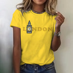 London Embroidered Art Short-Sleeved T-Shirt