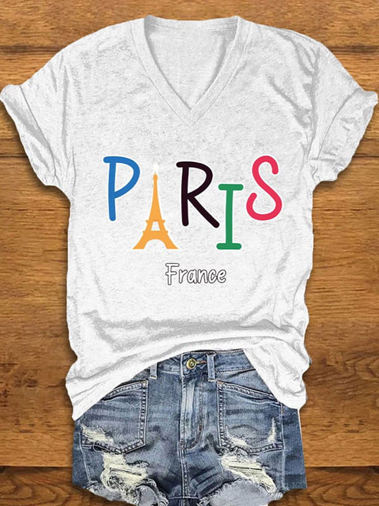 Women's Paris Travel T-Shirt