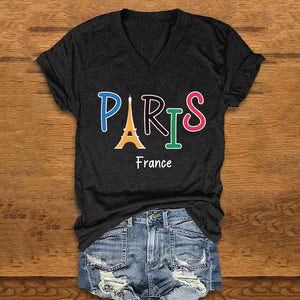 Women's Paris Travel T-Shirt