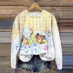 Shower Bear Print Crew Neck Sweatshirt