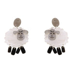 Lovely Sheep Inspired Acrylic Earrings