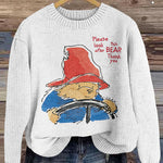 Please Look This After Bear Thank You Driving Knitted Sweater