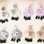 Lovely Sheep Inspired Acrylic Earrings