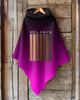 Gradient Color Melanin Shades Wool Hooded Cape